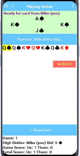 Play Bid Euchre Screenshot 2 