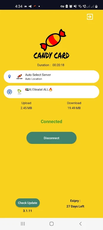 Candy Card vpn Screenshot 2