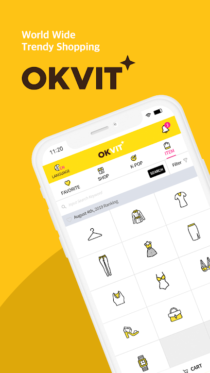 OKVIT PLUS : K-Style Global Sh Screenshot 1 