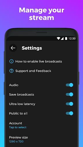 YouStream: Broadcast Videos to YouTube Screenshot 3 