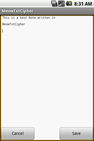 Safe Notes | MeowTxtCipher Screenshot 2 