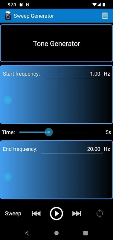 Tone Generator PRO Screenshot 1