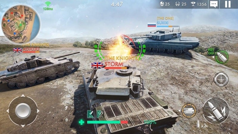 Tank Warfare: PvP Blitz Game Screenshot 3