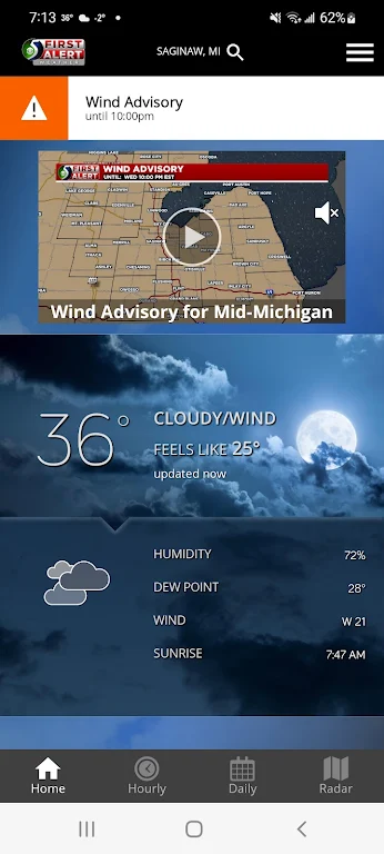 WNEM Weather Screenshot 1