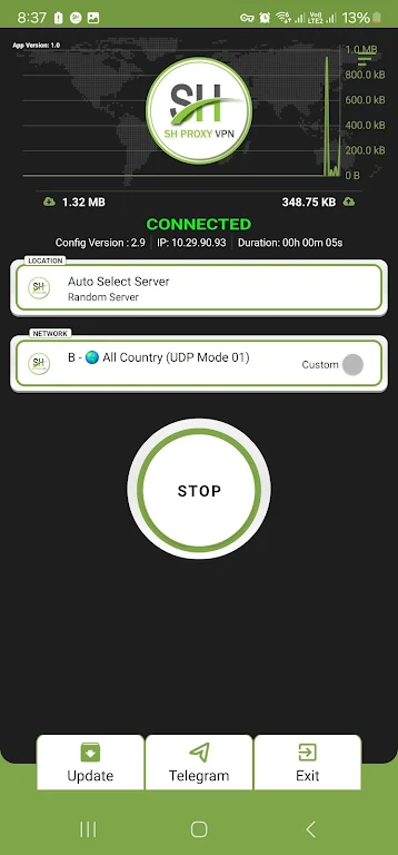 SH PROXY VPN Screenshot 2 
