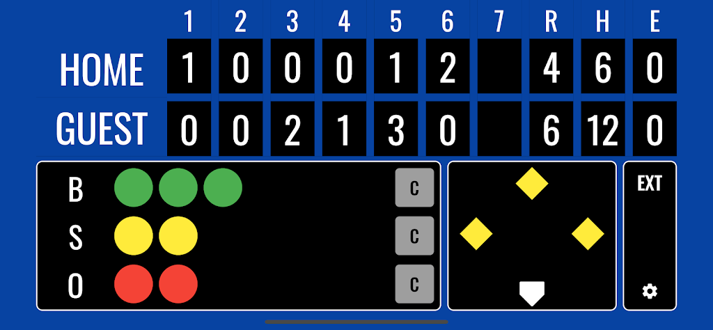 Softball Scoreboard Screenshot 1 