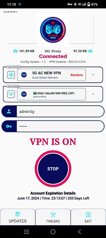 5G AC NEW VPN Screenshot 1 