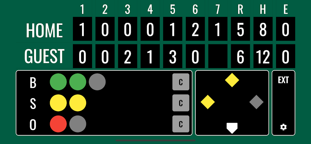 Softball Scoreboard Screenshot 2 