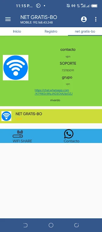 VPN TUPAC Screenshot 3