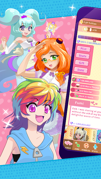 Crush Crush - Idle Dating Sim Mod Screenshot 1 