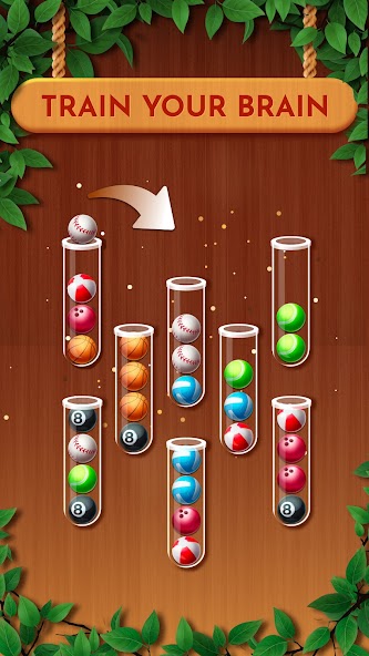 Woody Sort: Ball Sort Puzzle Mod Screenshot 2 