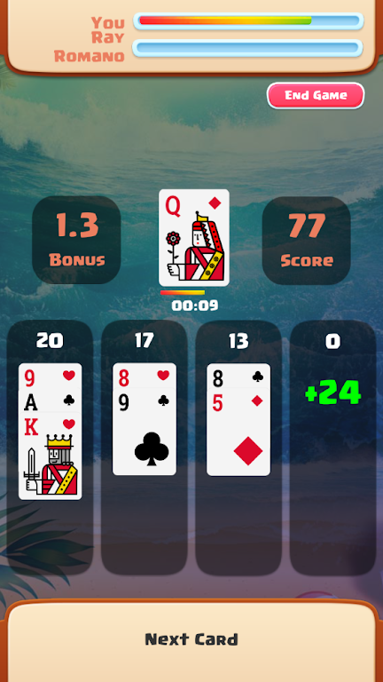 Catch 21 Solitaire Game Screenshot 1 