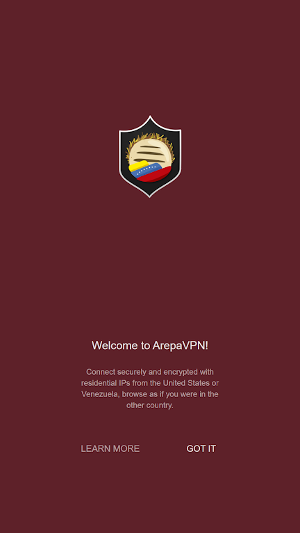 ArepaVPN - Venezuela VPN Proxy Screenshot 2 