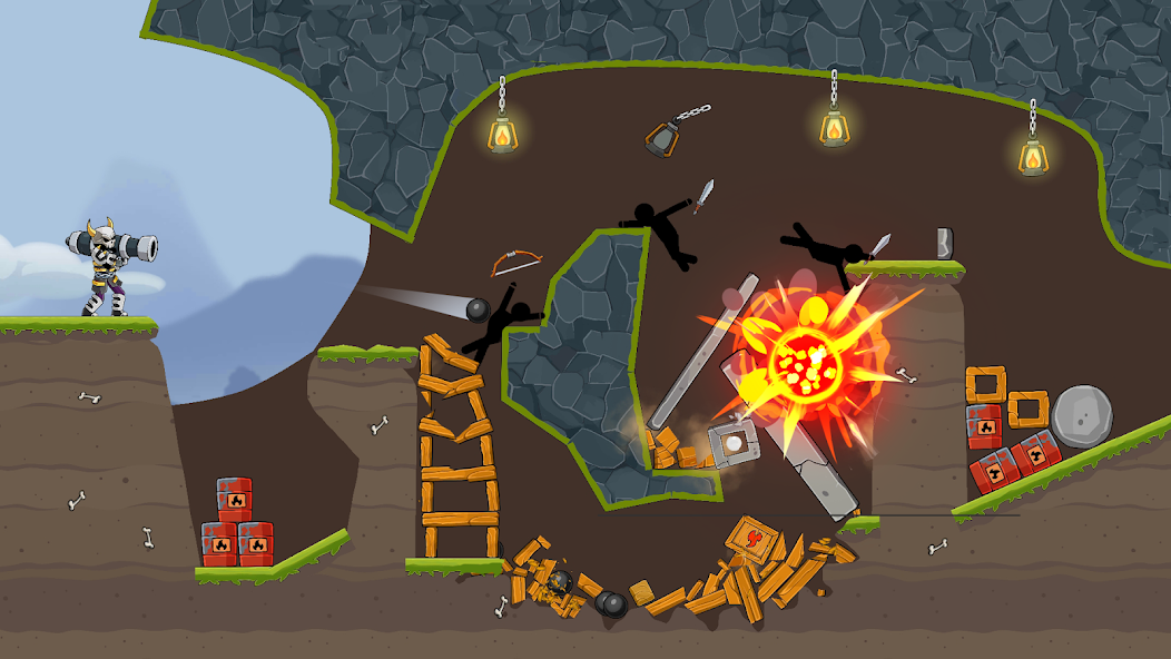 Boom Stick: Bazooka Puzzles Mod Screenshot 4 