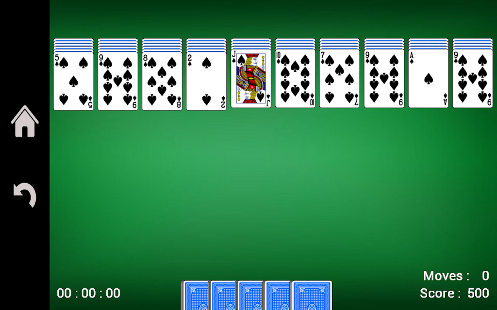 Spider Solitaire Screenshot 1