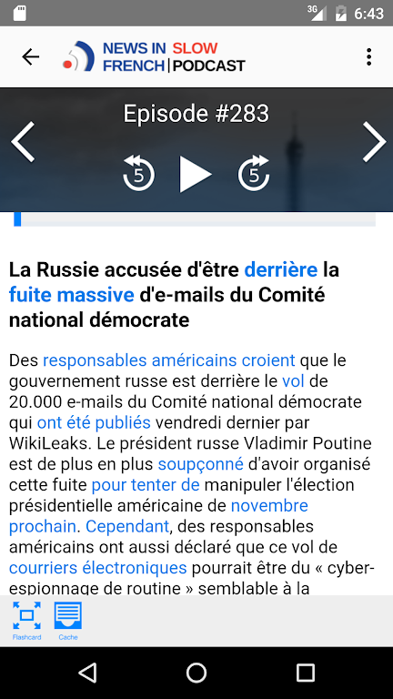 News in Slow French Screenshot 2