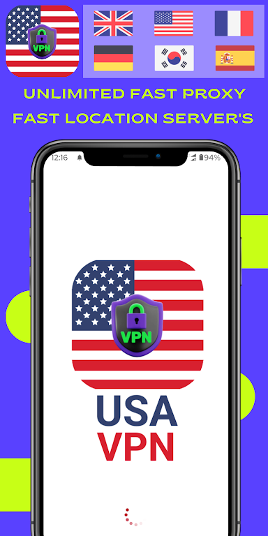 VPN USA - Secure VPN Proxy Screenshot 1 