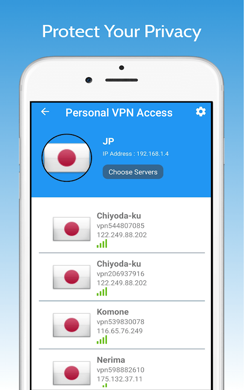 Personal VPN Access Screenshot 2 