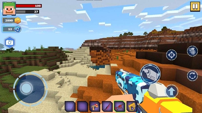 Fire Craft: 3D Pixel World Screenshot 2