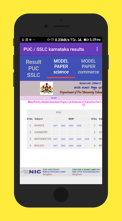 Karnataka Puc/SSLC results & M Screenshot 2