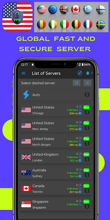 VPN USA - Secure VPN Proxy Screenshot 3 