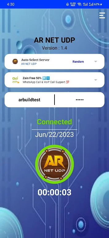 AR NET UDP - Fast Secure VPN Screenshot 3 