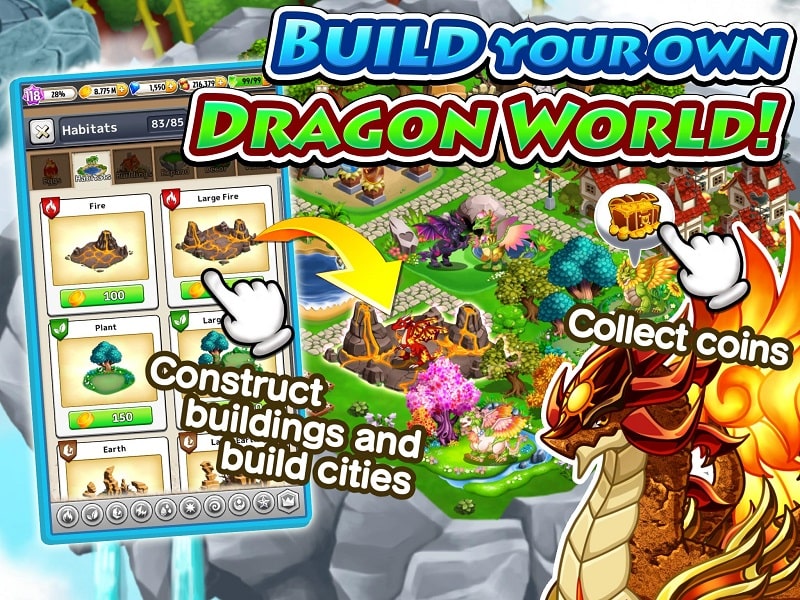 Dragon Paradise: City Sim Game Screenshot 2 