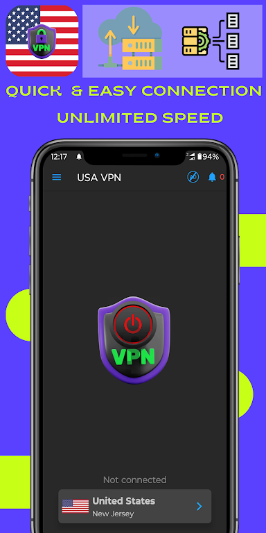 VPN USA - Secure VPN Proxy Screenshot 2