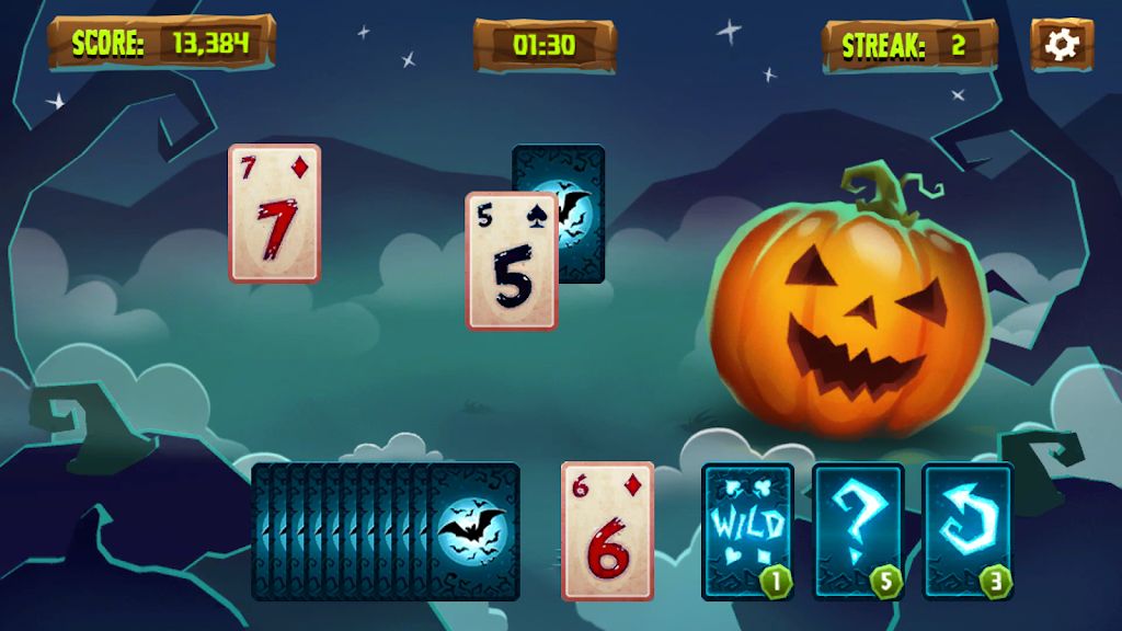 Halloween Solitaire Tripeaks Screenshot 4 