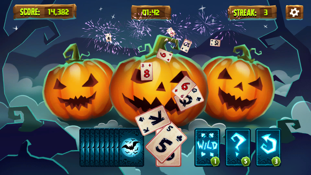 Halloween Solitaire Tripeaks Screenshot 1