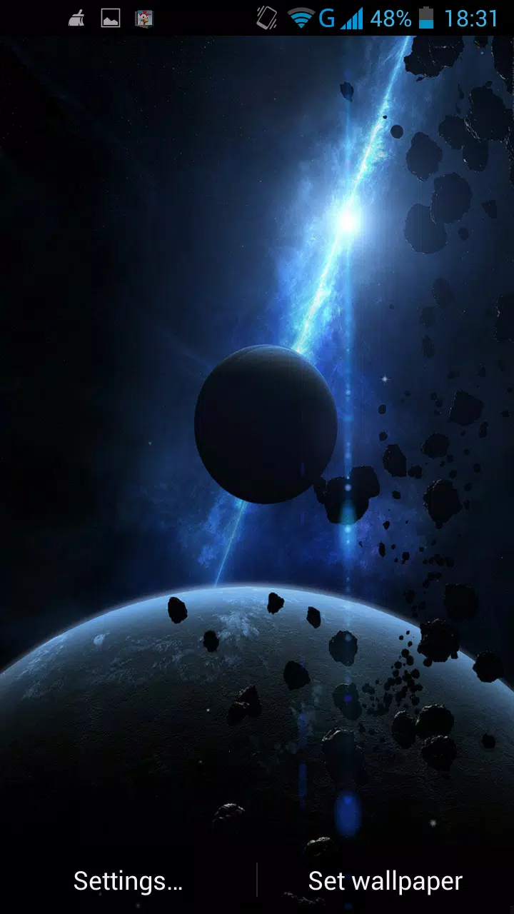 Asteroids Live Wallpaper Mod Screenshot 2 