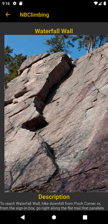 New Brunswick Climbing Guide Screenshot 2