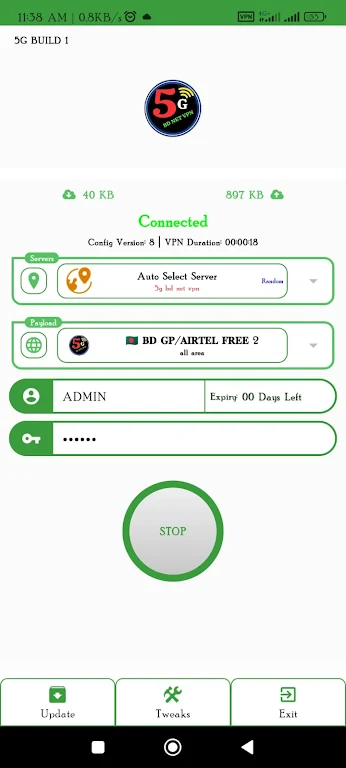 5G BD NET - Fast secure VPN Screenshot 2 