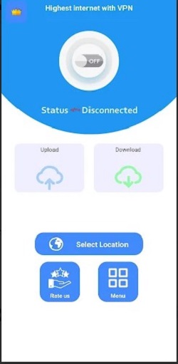 Highest internet with VPN Screenshot 2 