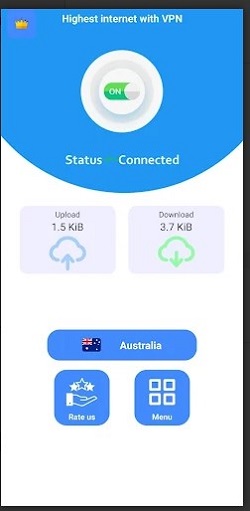 Highest internet with VPN Screenshot 3 