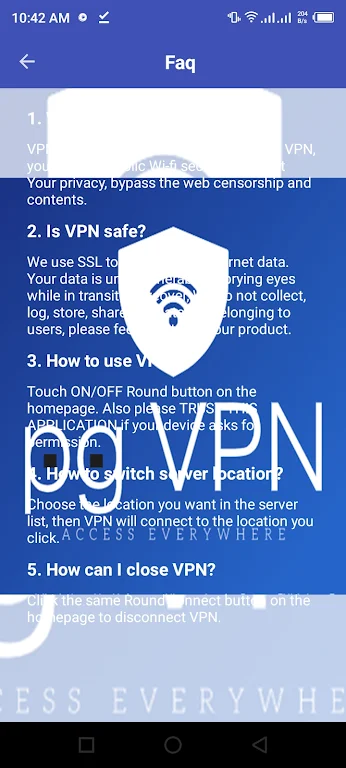 pg VPN Screenshot 3 