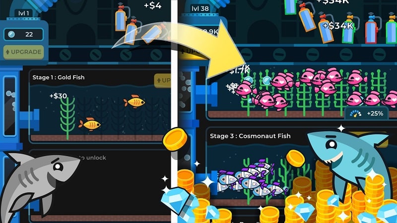 Idle Fish Aquarium Screenshot 4 