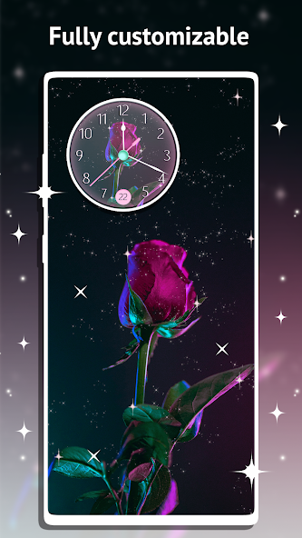 Rose Clock Live Wallpaper Mod Screenshot 3