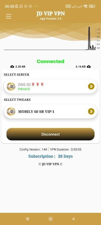 JD VIP VPN - Secure & Fast Screenshot 1