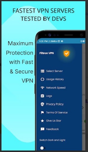 Filtron VPN Screenshot 1