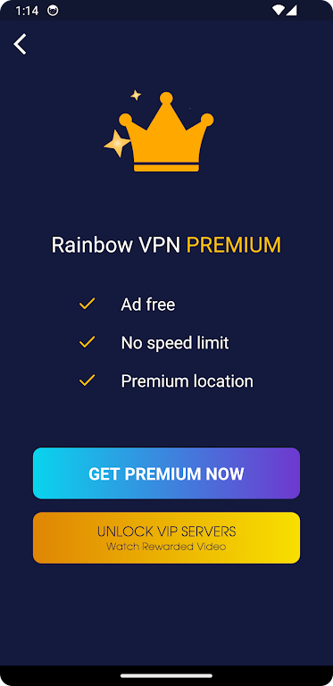 Rainbow VPN -Fast & Secure VPN Screenshot 1