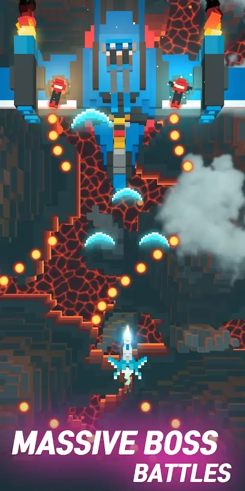 Sky Wings: Pixel Fighter 3D Mod Screenshot 2