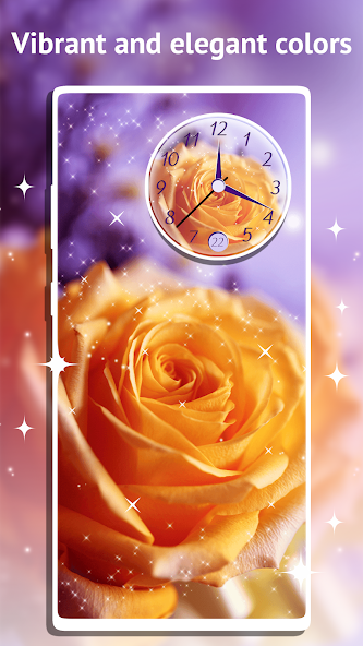 Rose Clock Live Wallpaper Mod Screenshot 4 