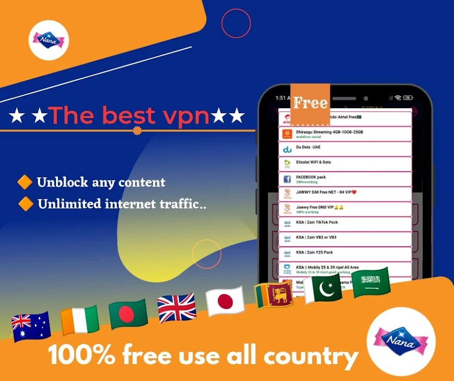 NaNa Plus vpn Screenshot 3 