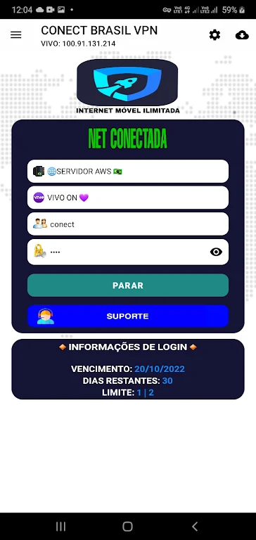 CONECT BRASIL VPN Screenshot 2