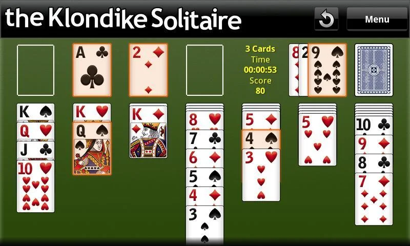 The Klondike Solitaire Screenshot 1 