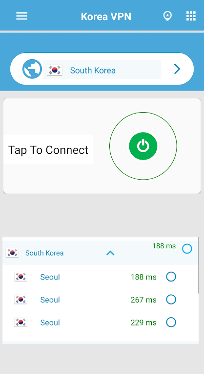 Korea VPN :Unlimited VPN Proxy Screenshot 1