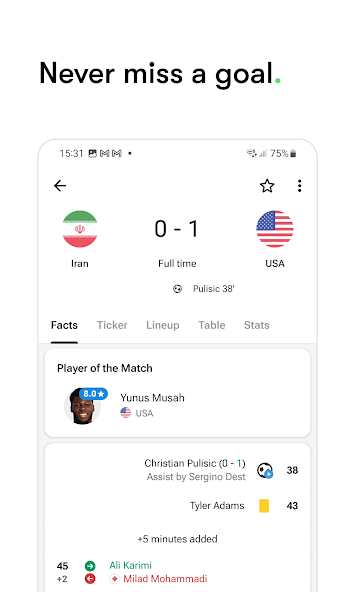 FotMob - Soccer Live Scores Mod Screenshot 3 