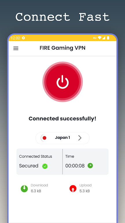 Fire Gaming VPN Proxy Ping Screenshot 3 