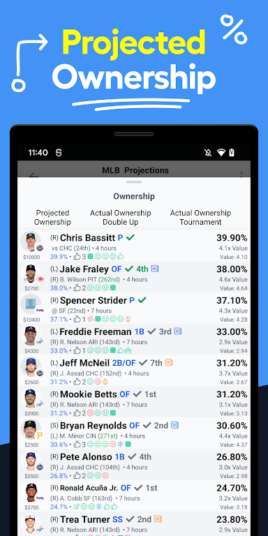 LineStar for FanDuel Screenshot 2 